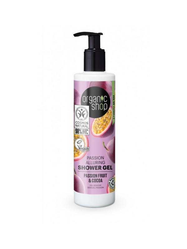 Gel de dus bio cu fructul pasiunii si cacao, Night Temptation - Organic Shop