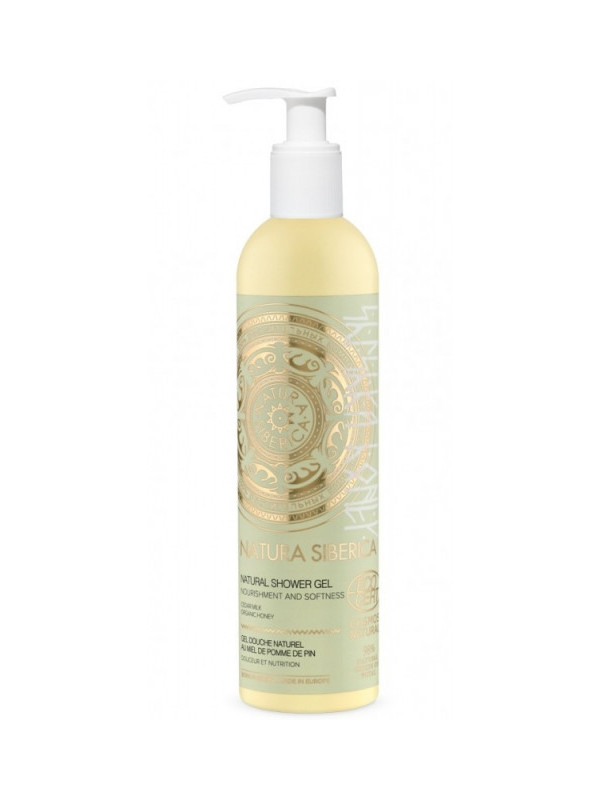 Gel de dus pentru nutritiv cu plante siberiene Shishka Honey, 400ml - Natura Siberica