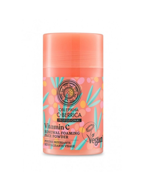 Pudra spumanta de curatare cu Vitamina C si acizi BHA, 35g - C-BERRICA