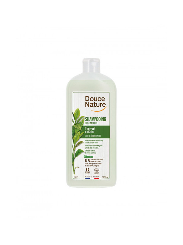 Sampon FAMILY SIZE cu ceai verde 1 L - Douce Nature