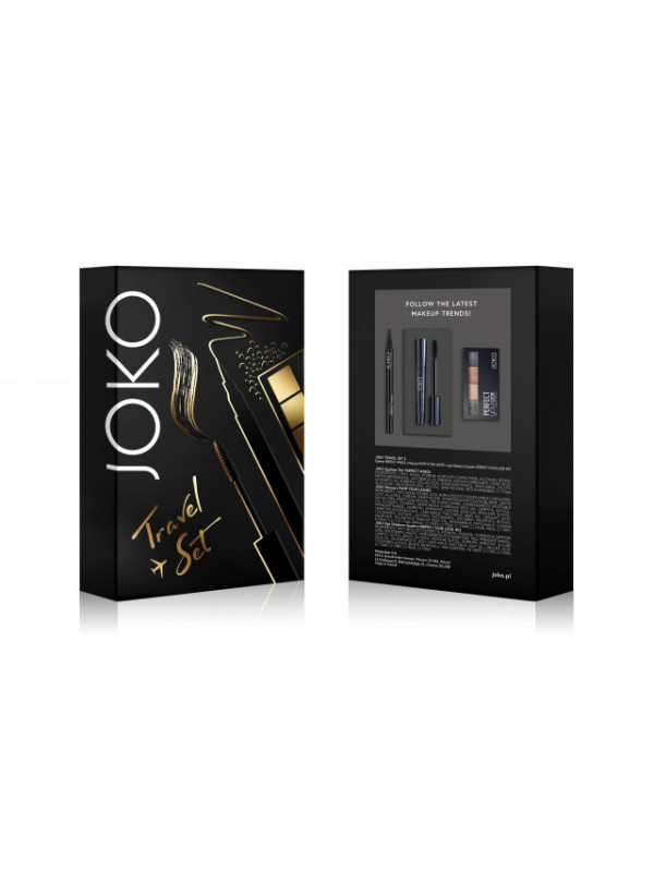 SET PROMO TRAVEL SET JOKO 1 (Tus carioca+Rimel Volum & Gene Lungi+Fard Quattro)