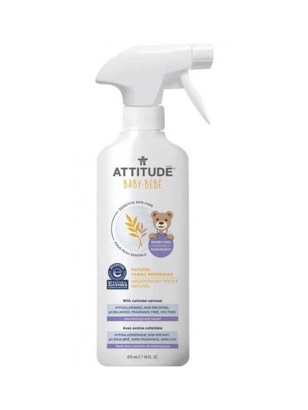 Solutie hipoalergenica de reimprospatare si eliminare a mirosurilor (covoare si textile), fara parfum - ATTITUDE Sensitive Skin