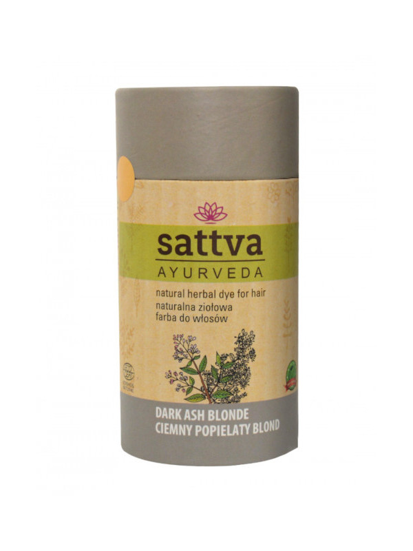 Vopsea de par Blond Cenusiu Inchis, 150gr – Sattva Ayurveda