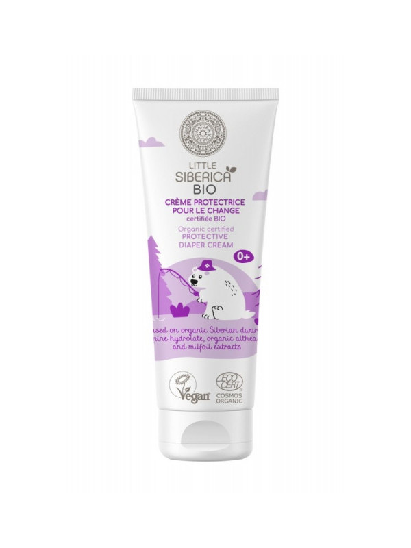 Crema bio pentru iritatii scutec cu extract de nalba, 75 ml - Little Siberica