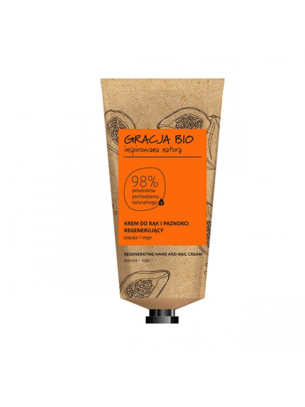 Crema de maini si unghii regeneratoare GRACJA BIO cu extract de papaya 50ml
