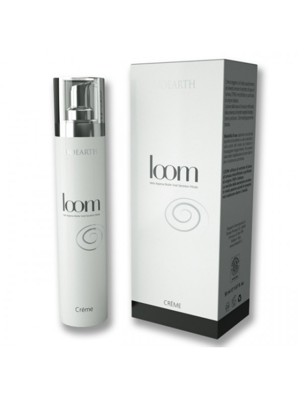 Crema hidratanta bio cu melc Loom Bioearth- ten mixt si gras