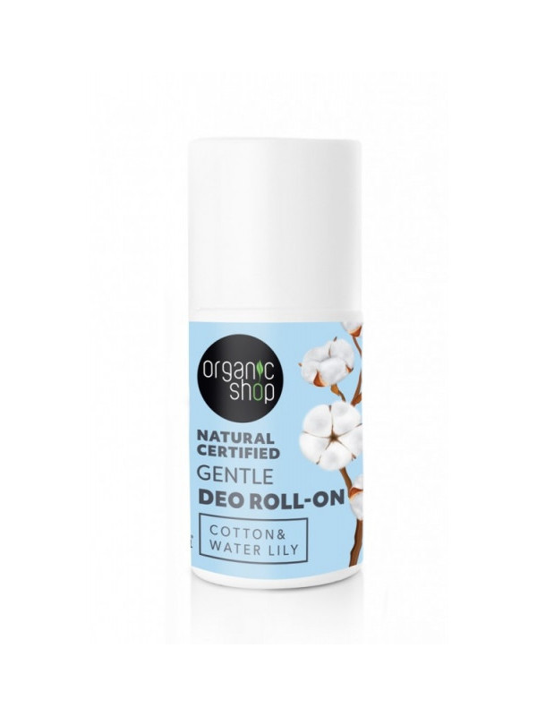Deodorant natural rollon Gentle, Cotton & Water Lily Organic Shop