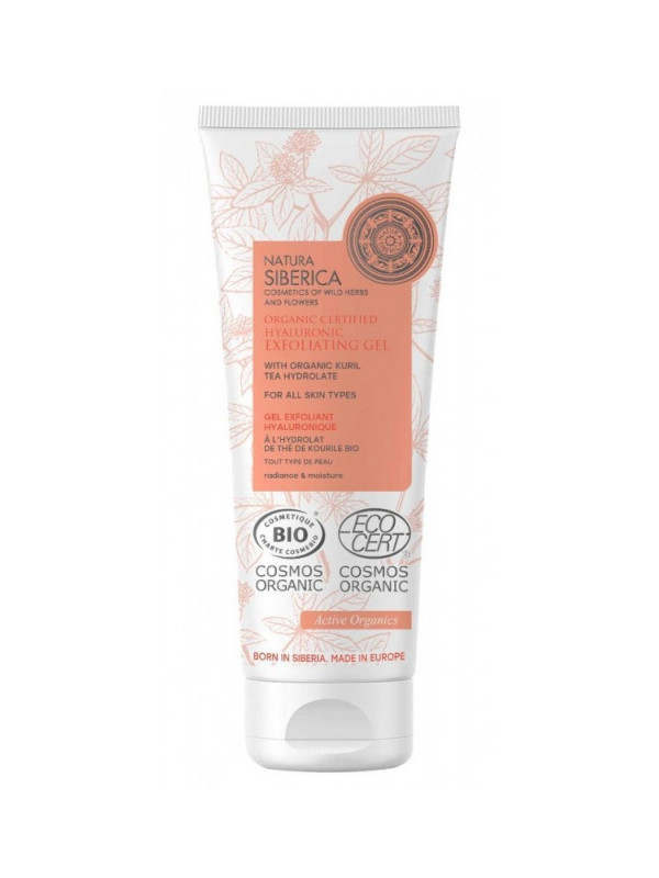 Gel exfoliant hialuronic, hidratare & iluminare, toate tipurile de ten, 75 ml - Natura Siberica