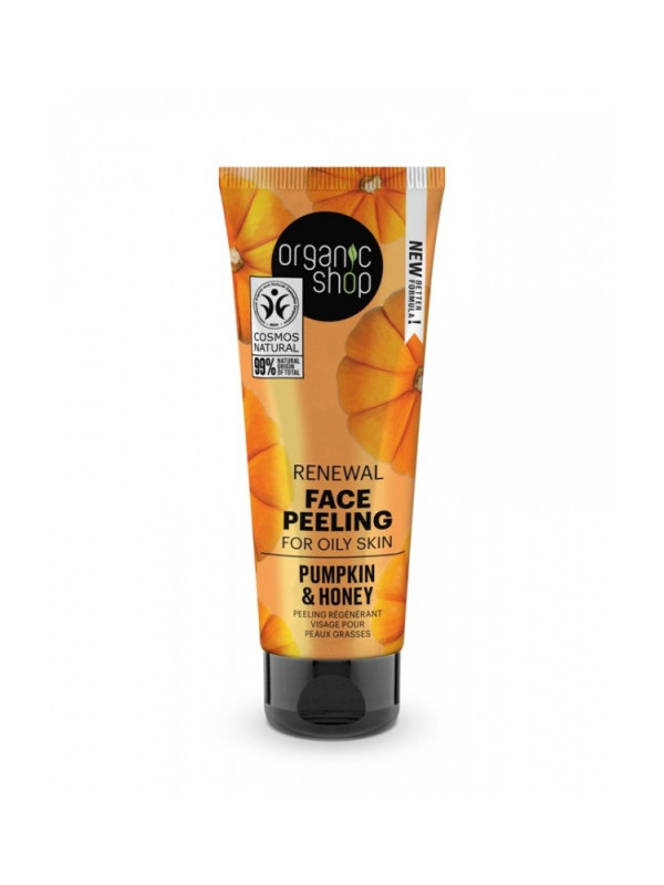 Peeling regenerant pentru ten gras Pumpkin & Honey, 75ml - Organic Shop