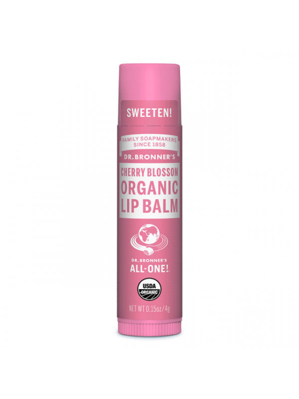 Balsam de buze organic Cherry Blossom, 4 grame - Dr. Bronner
