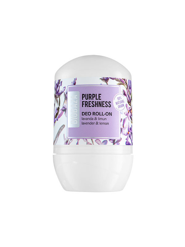 Deodorant natural pentru femei alaun PURPLE FRESHNESS (lavanda si bergamot) - BIOBAZA