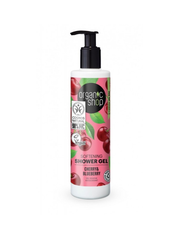 Gel de dus bio cu afine si cirese, Cherry & Blueberry - Organic Shop