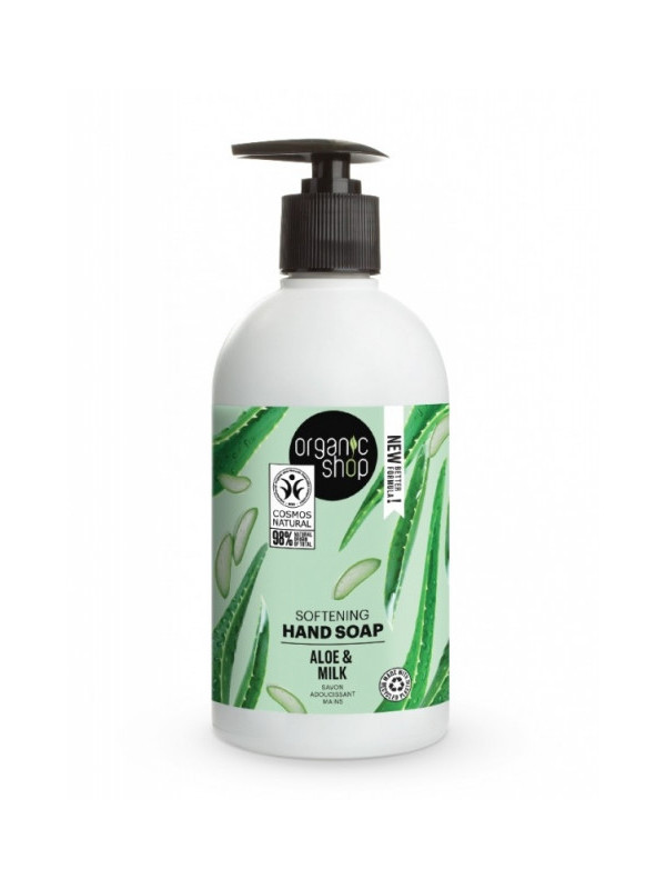 Sapun lichid hidratant cu aloe si lapte Aloe & Milk, 500ml - Organic Shop