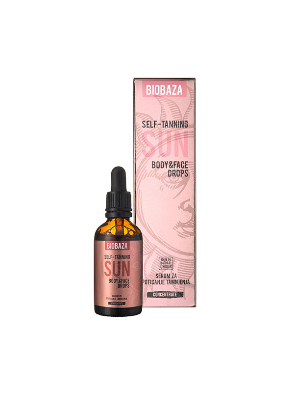 Serum concentrat pentru autobronzare, SUN SELF TANNER, Biobaza, 50 ml