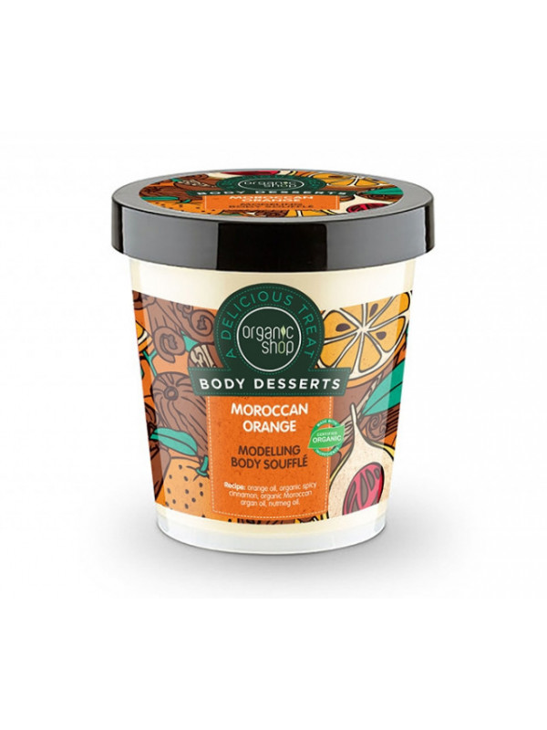 Sufleu delicios pentru corp Moroccan Orange, 450 ml - Organic Shop Body Desserts