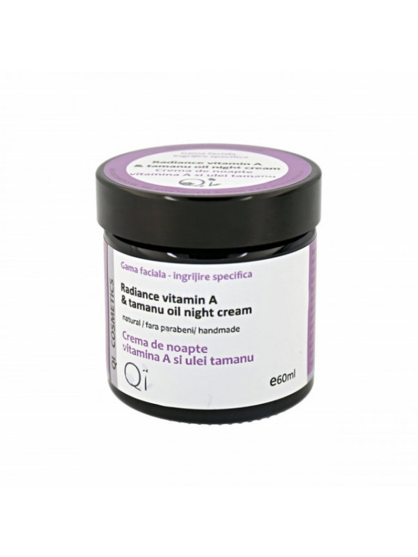 Crema Cu Vitamina A Si Ulei De Tamanu Pentru Noapte - Qi Cosmetics