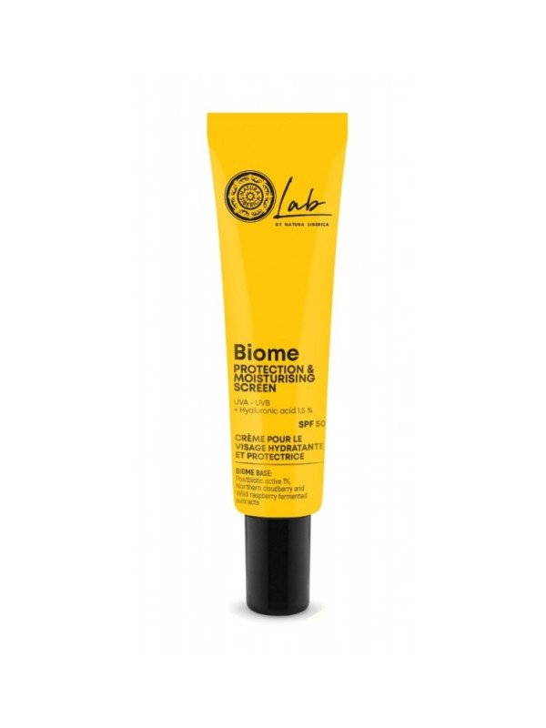 Crema fata hidratanta cu SPF50, UVA - UVB, acid hialuronic, 30ml - Lab Biome