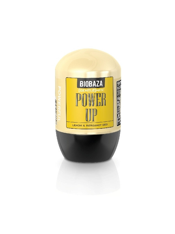Deodorant natural pentru barbati POWER UP (lamaie si bergamot) - BIOBAZA