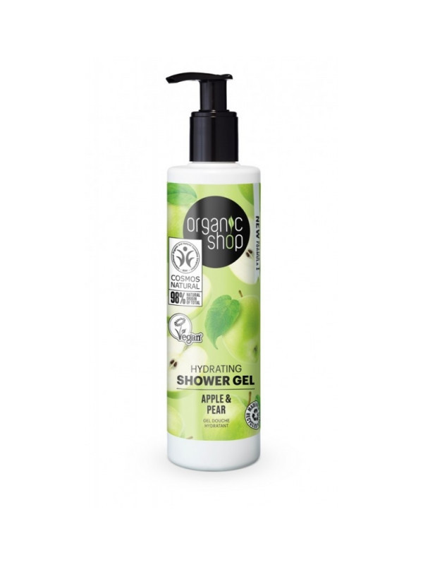 Gel de dus bio aromat cu mere si pere, Apple & Pear 280ml - Organic Shop