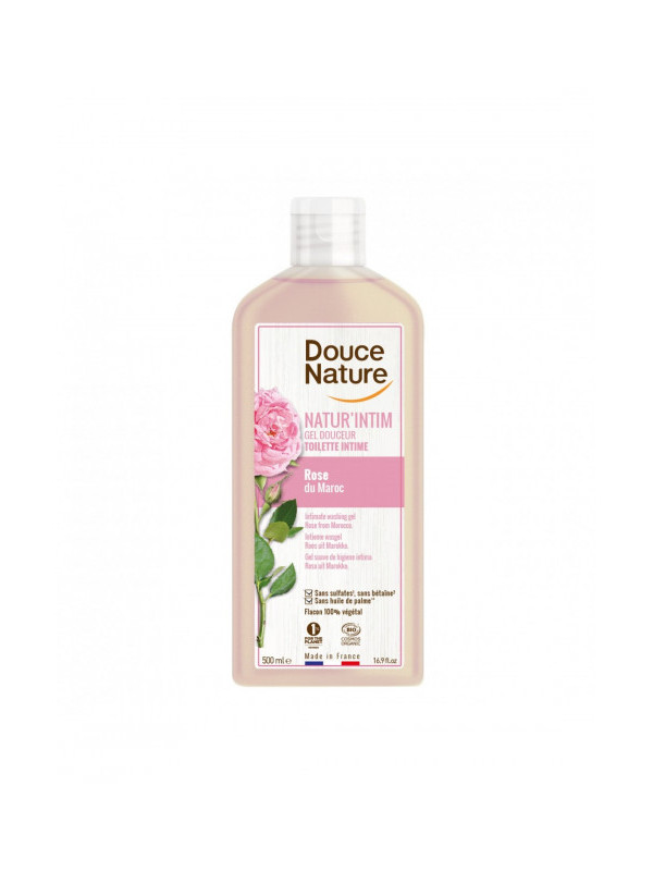 Gel intim calmant cu apa de trandafiri 500ml - Douce Nature