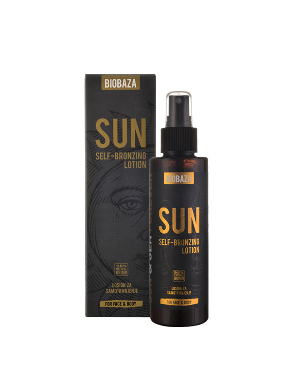 Lotiune naturala pentru bronzare, Biobaza Sun, 150 ml