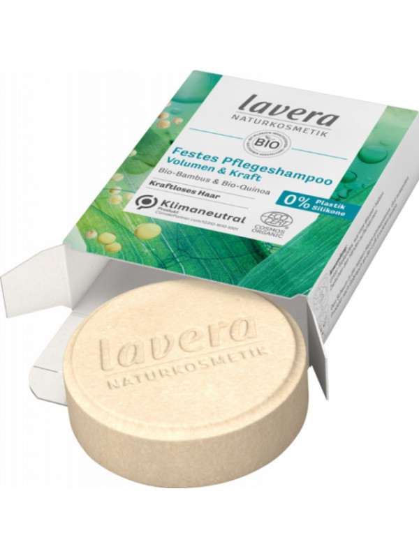 Sampon solid Volume & Strength, cu bambus si quinoa - LAVERA
