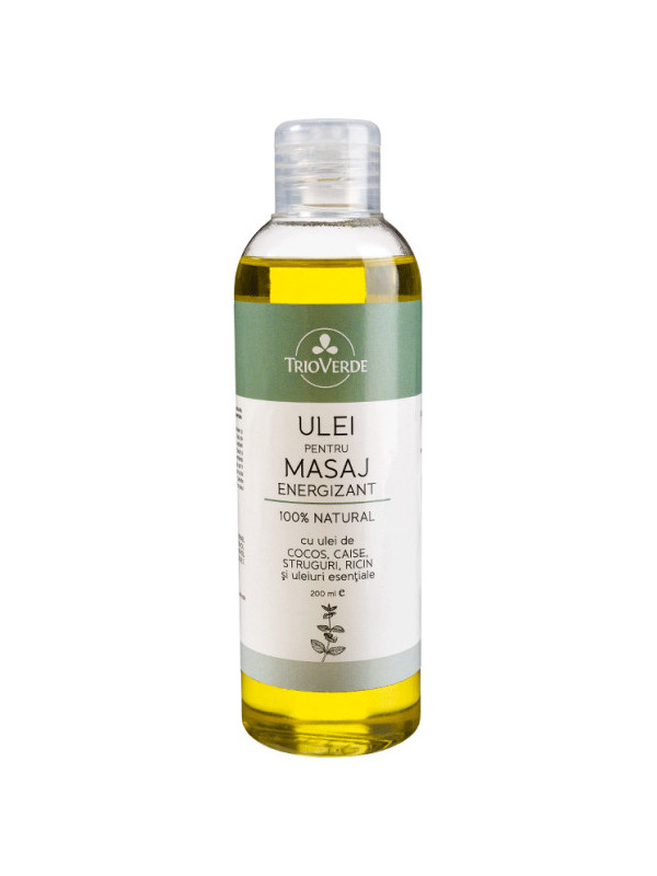 Ulei pentru masaj energizant 200ml - Trio Verde