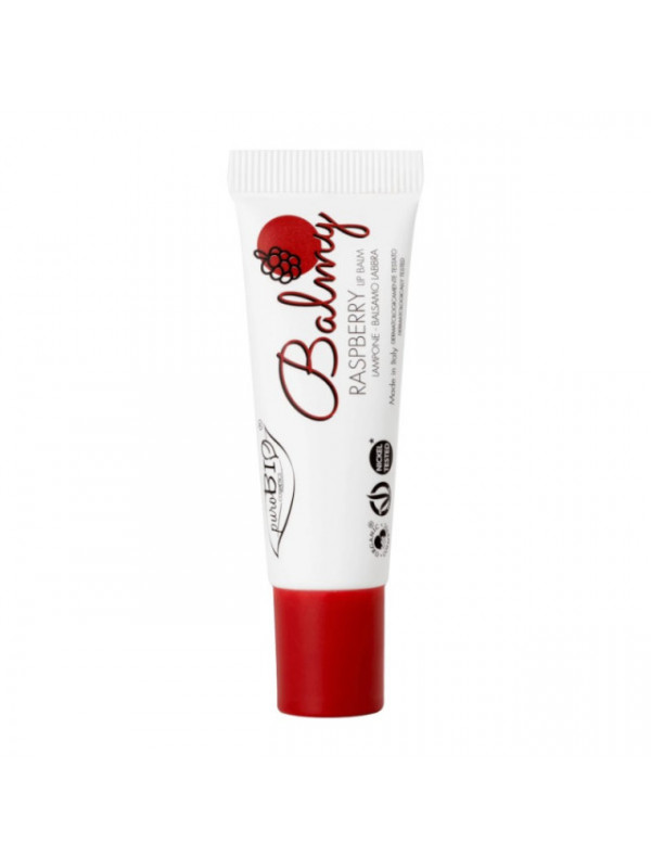 Balsam colorat buze Zmeura Balmy 01 - Purobio