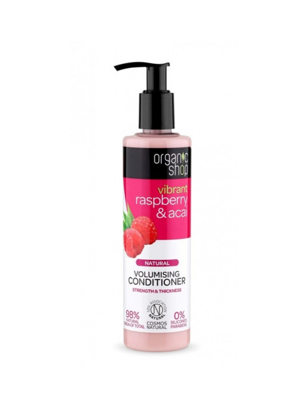 Balsam de par bio pentru volum Zmeura & Acai, 280 ml - Organic Shop