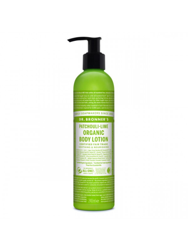 Lotiune Organica de Patchouli si Lime, 236 ml - Dr Bronner
