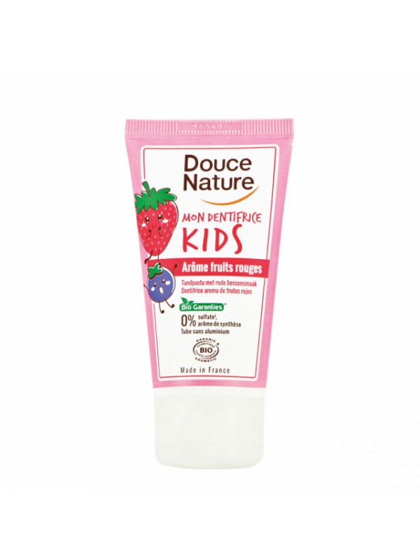 Pasta de dinti cu fructe rosii pentru copii 50ml - Douce Nature