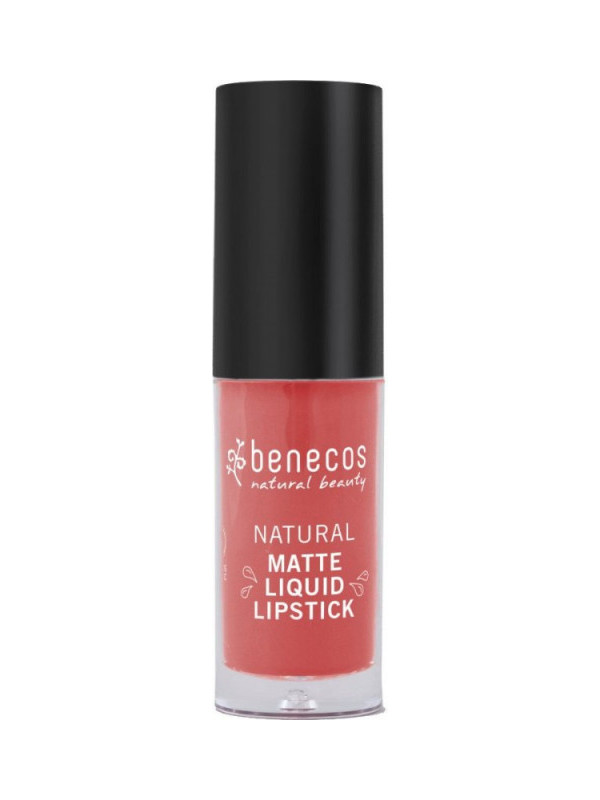 Ruj lichid mat bio, Coral Kiss - Benecos
