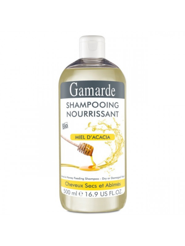 Sampon natural hranitor pentru par uscat cu miere si unt shea - Gamarde