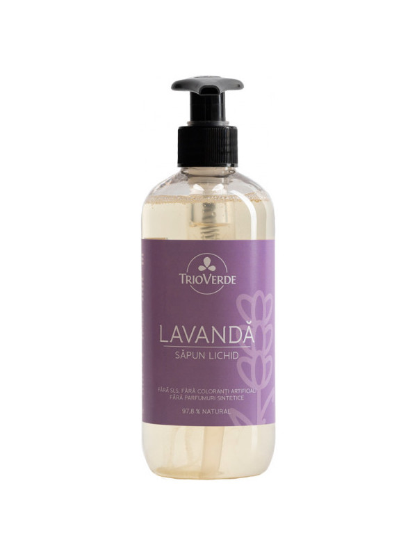 Săpun lichid de mâini cu Lavandă 300ml - Trio Verde