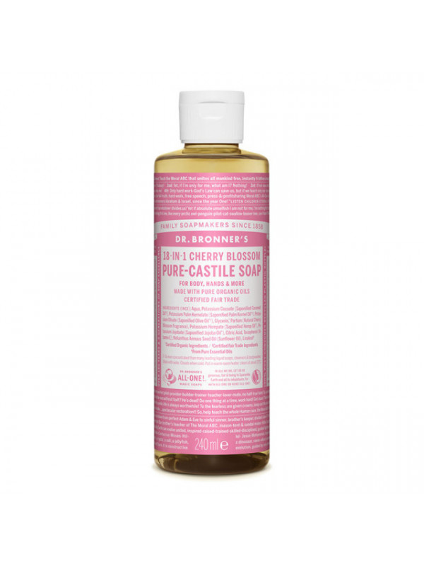 Sapun Organic cu Ulei Esential de Flori Cires- 240 ml Dr. Bronner's