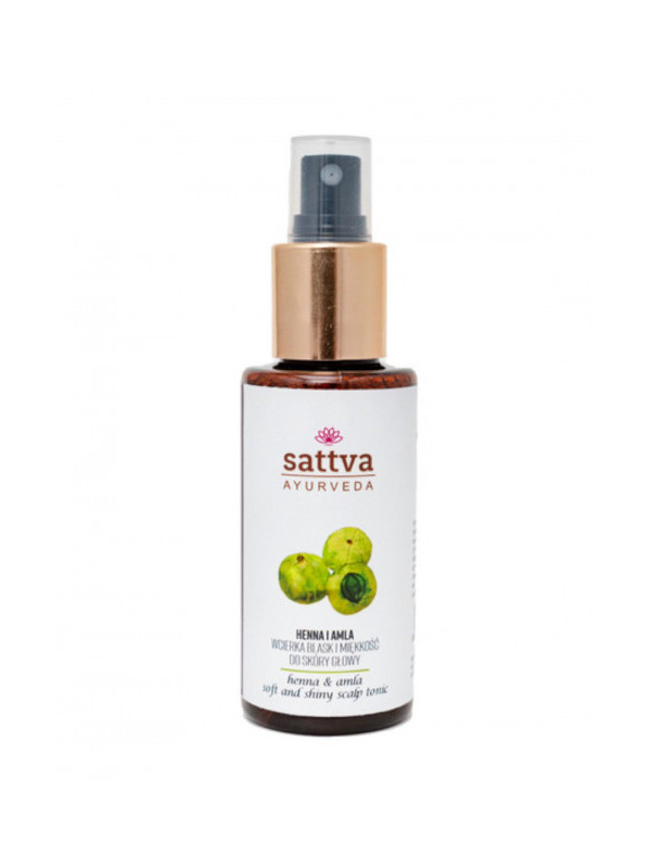 Tonic stalucire par cu henna si amla, 100ml – Sattva Ayurveda