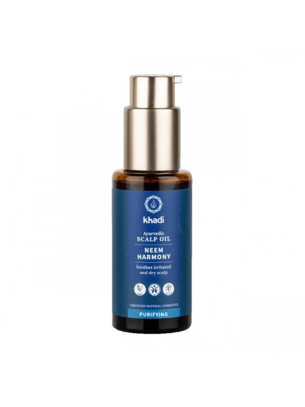 Ulei ayurvedic cu neem pentru scalp, 50ml - Khadi