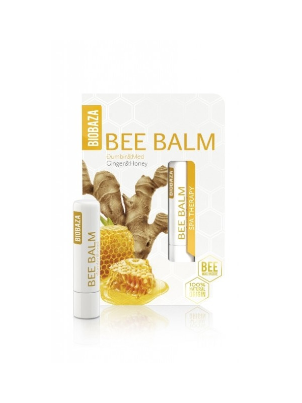 Balsam de buze cu miere si ghimbir - BIOBAZA