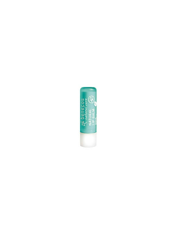 Balsam de buze cu unt de shea si menta - Benecos