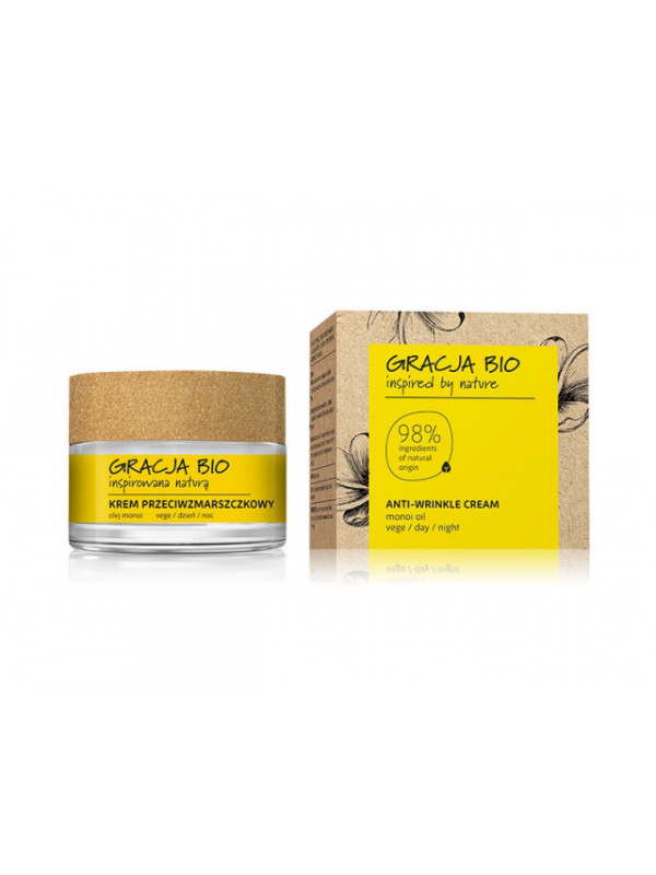 Crema de fata GRACJA BIO Anti-Rid de zi si de noapte 50ml cu ulei monoi - Miraculum