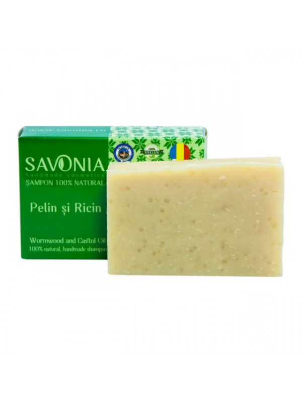 Sampon Solid Natural Pelin si Ricin - Savonia
