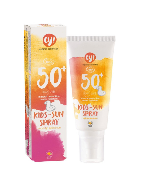 Spray bio protectie solara bebe si copii FPS 50+, 100ml - ey! Eco Cosmetics
