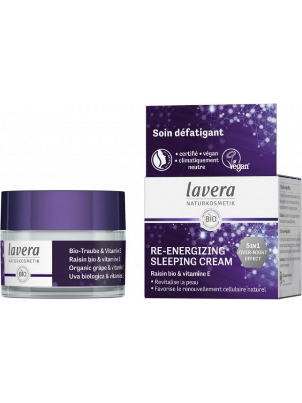 Crema de noapte 5 in 1 Re-Energizing Sleeping Cream - LAVERA