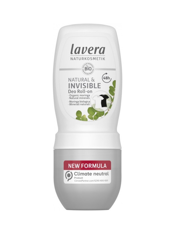 Deodorant roll-on 24h Invisible, fara urme albe - LAVERA