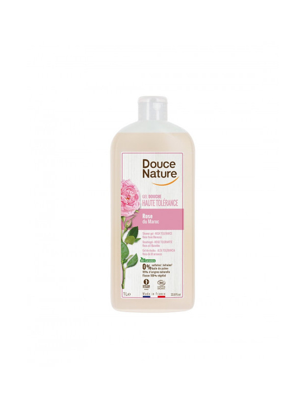 Gel de dus hipolalergenic cu apa de trandafiri 1L - FAMILLY SIZE