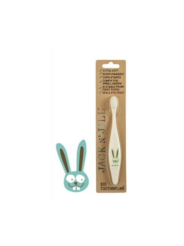 Periuta de dinti ECO pentru bebe si copii, Bunny - Jack n' Jill