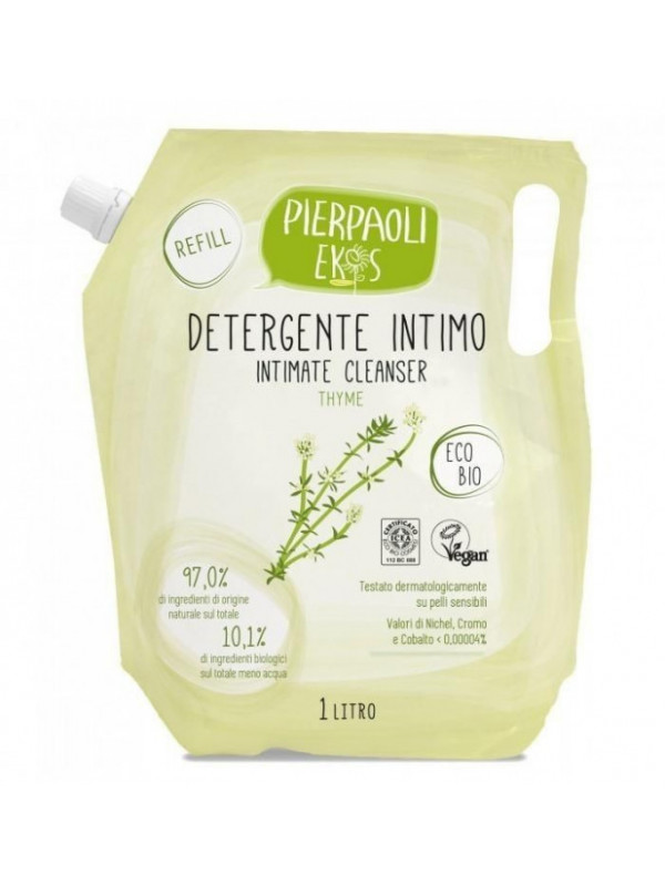 Rezerva Gel pentru igiena intima cu extract de cimbru ECO BIO Pierpaoli Ekos 1000ml