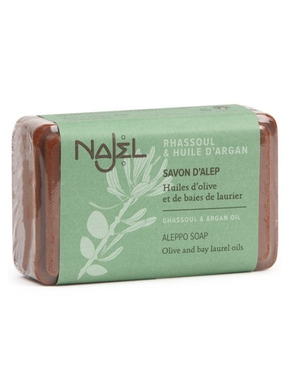 Sapun de Alep Najel Collection cu argila, argan si rhassoul - 100g Najel