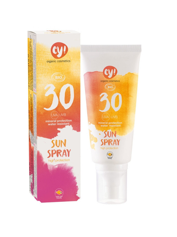 Spray bio cu protectie solara FPS 30, 100ml - ey! Eco Cosmetics