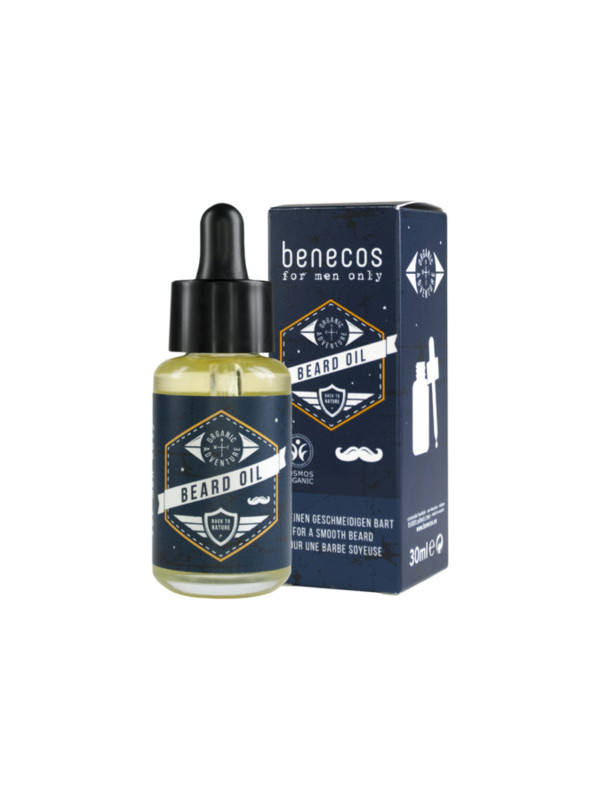 Ulei organic pentru barba, 30ml - Benecos